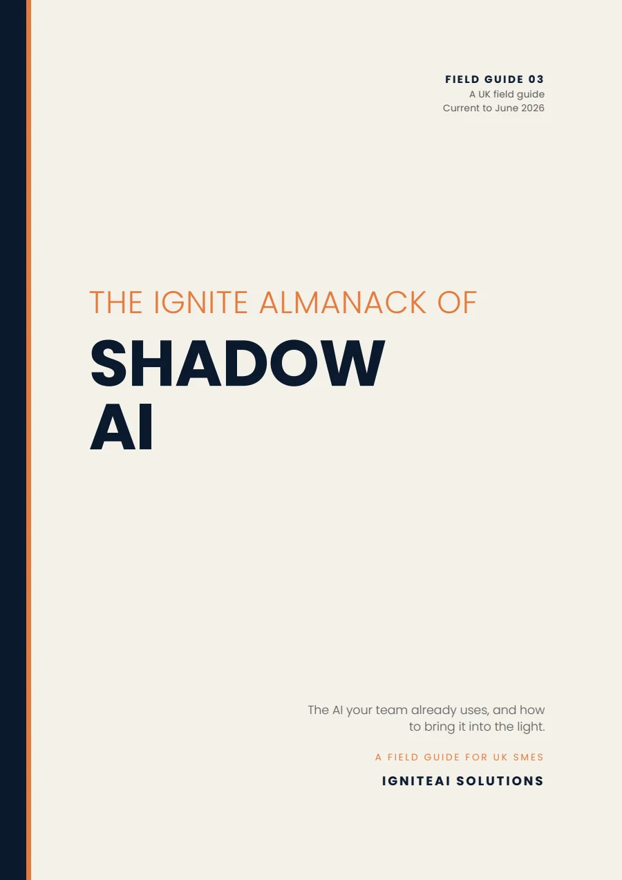 Cover of The Ignite Almanack Field Guide 03, Shadow AI