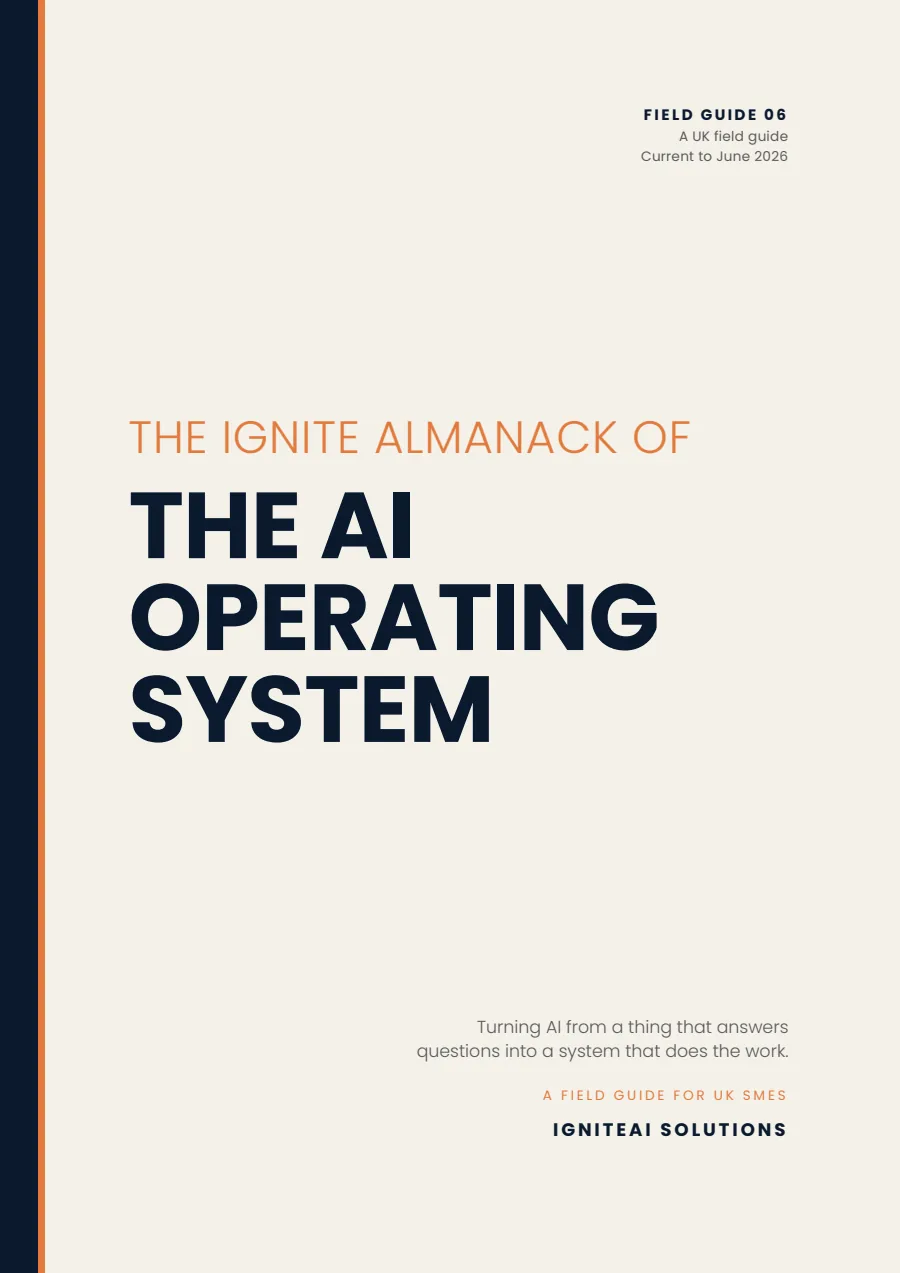 Cover of The Ignite Almanack Field Guide 06, The AI Operating System