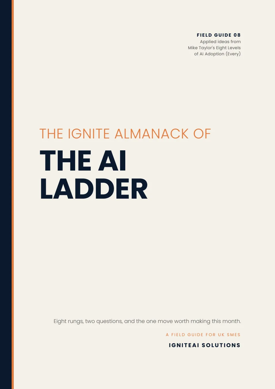 Cover of The Ignite Almanack Field Guide 08, The AI Ladder